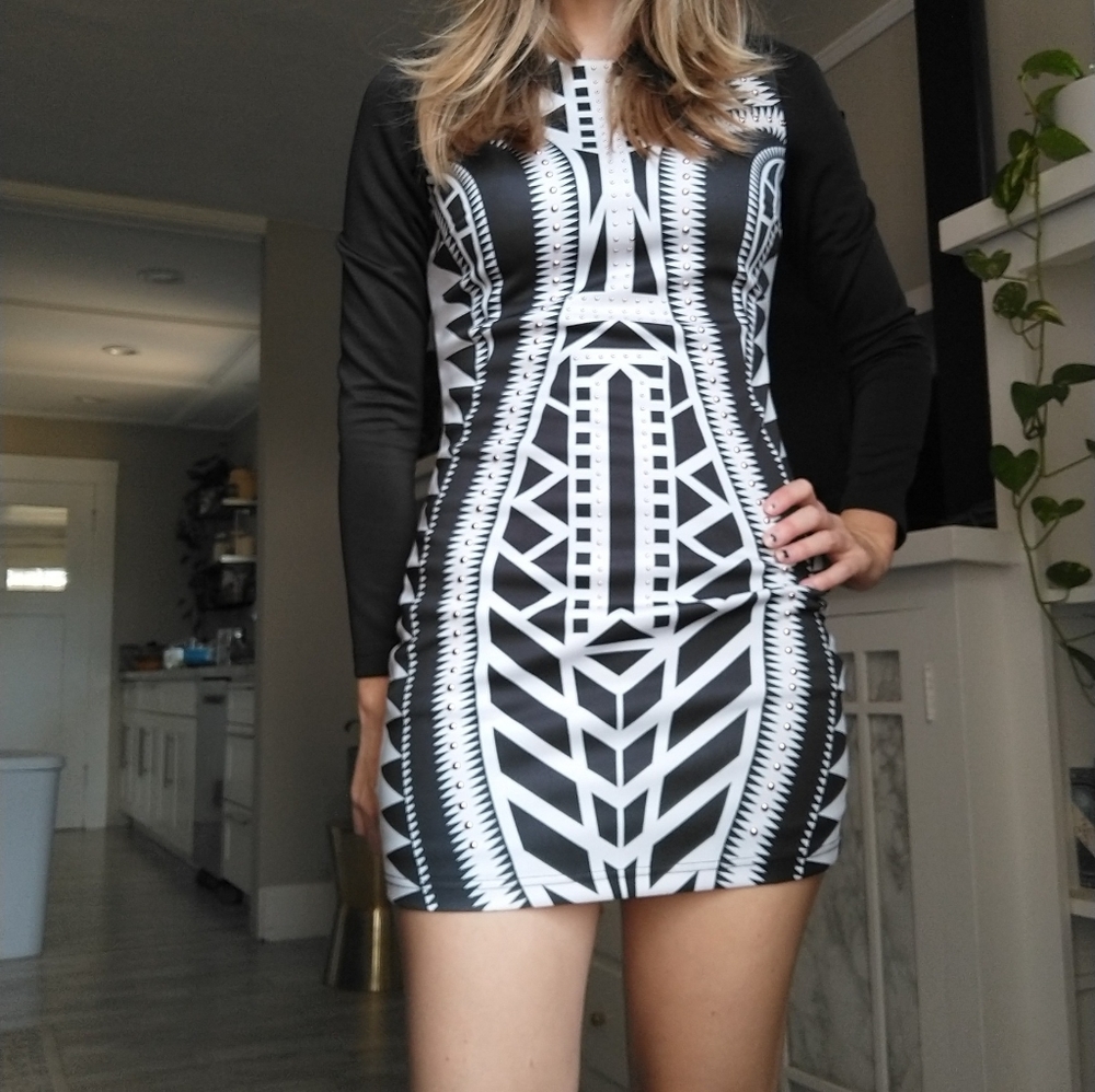 Studded mini dress
